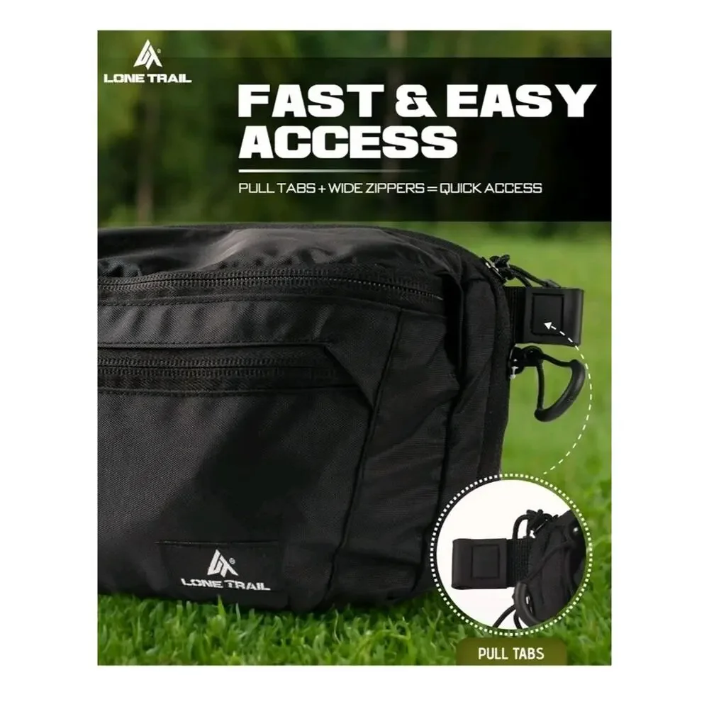 Lone Trail Large Concealed Carry Fanny Pack for Men | Adjustable fanny pack S25